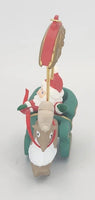 1991 Hallmark Keepsake Ornament Up N Down Journey Rudolph Santa Sleigh  U236
