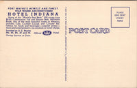 Hotel Indiana Fort Wayne IN Postcard PC479