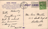 Hotel spencer Marion IN Postcard PC479