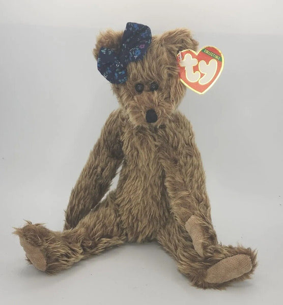 1993 Ty Beanie Baby "Rebecca" Retired Jointed Brown Bear BB8 INV5