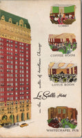 La Salle Hotel Chicago IL Postcard PC480