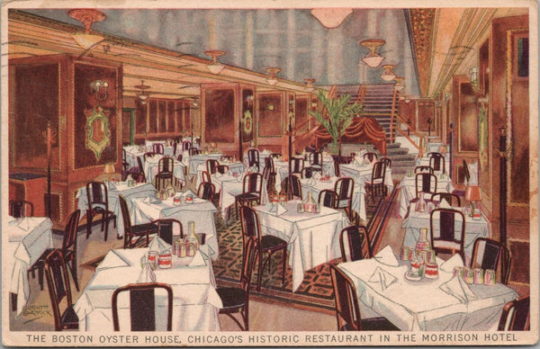 The Boston Oyster House Chicago IL Postcard PC480