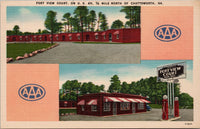 Fort View Court Chattsworth GA Postcard PC480