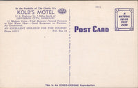 Kolb's Motel Jefferson City MO Postcard PC482