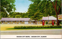 Mason City Motel Mason City IL Postcard PC482