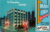 Mart Inn in Downtown Chicago IL Postcard PC482