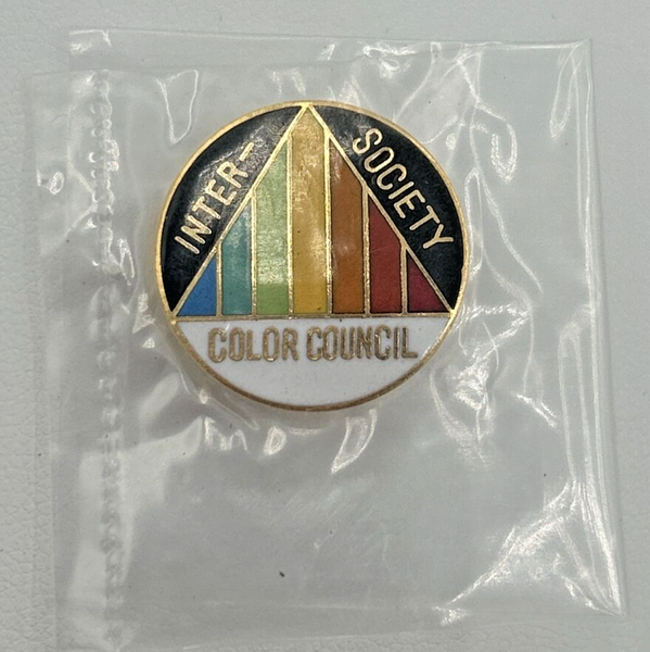 Vintage Inter-Society Color Council Pinback Button SKU PB91