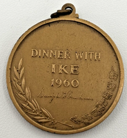 1960s Dwight Eisenhower Peace and Prosperity Medallion Pendant SKU PB91-1