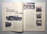 1956 Sports Cars Illustrated Aug. - D Type Jaguar - Dodge D-500 - AC Ace M603