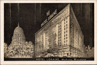 Hotel Loraine Madison WI Postcard PC483