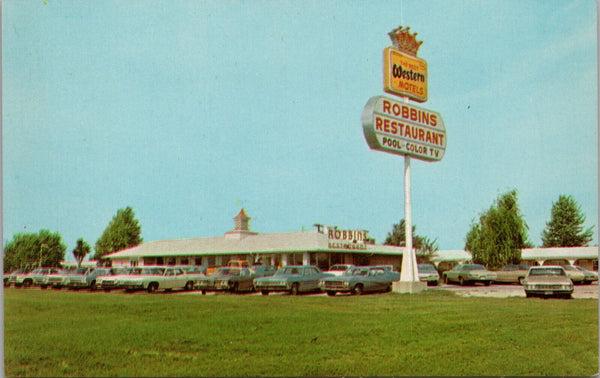 Robbins Restaurant & Best Western Motel Vandalia IL Postcard PC483