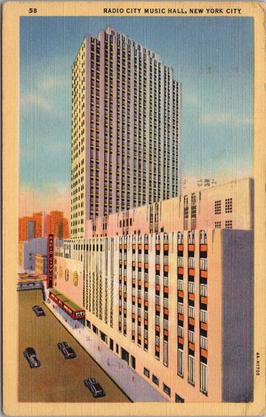 Radio City Music Hall New York Postcard PC486