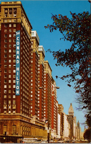 Conrad Hilton Hotel Michigan Avenue Chicago IL Postcard PC486