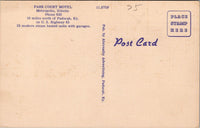 Park Court Motel Metropolis IL Postcard PC485