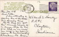 The Del Prado Hotel Chicago IL Postcard PC485