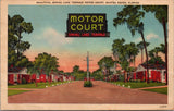 Beautiful Spring Lake Terrace Motor Court Winter Haven FL Postcard PC485