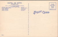 Hotel De Soto Savannah GA Postcard PC488