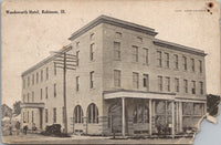 Woodsworth Hotel Robinson IL Postcard PC489