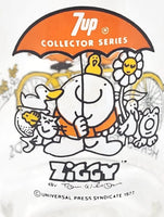 1977 Ziggy Tom Wilson 7UP Collector's Series Glass Orange MS1