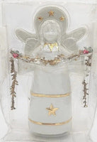 Hallmark Christmas Ornament Keepsake White Angel Miniature Figurine Display 2002