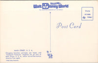 Main Street USA Walt Disney World FL Postcard PC500