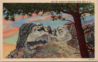 Mt. Rushmore Memorial Black Hills SD Postcard PC499