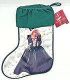 Vintage Barbie Christmas Stocking 1995 Green Holiday Hallmark Mattel New U