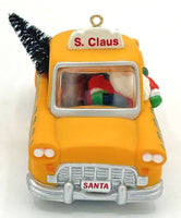 1990 Hallmark S. Claus Taxi Christmas Keepsake Ornament U232