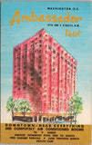 Ambassador Hotel Washington DC Postcard PC496