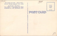 Lobby Harrison Hotel Chicago IL Postcard PC494