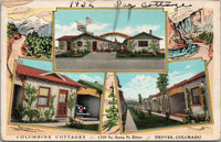 Columbine Cottages Denver CO Postcard PC494