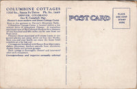 Columbine Cottages Denver CO Postcard PC494