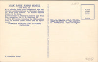 Oak Park Arms Hotel and Dinning Room Oak Park IL Postcard PC495