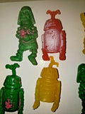 Vtg 1980's Star War Droid Rubber Pencil Topper Charms Figures  Lot of 6  SKU 44
