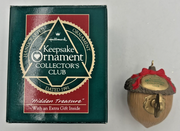 Hallmark Keepsake of Membership Ornament Hidden Treasure 1991 U74