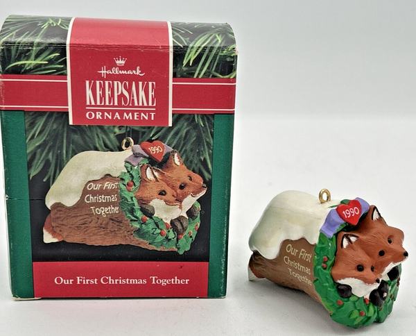 Hallmark Keepsake Ornament Our First Christmas Together 1990 U74