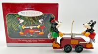 Hallmark Keepsake Ornament Mickey & Minnie Handcar Mickey & Co 1998 U242