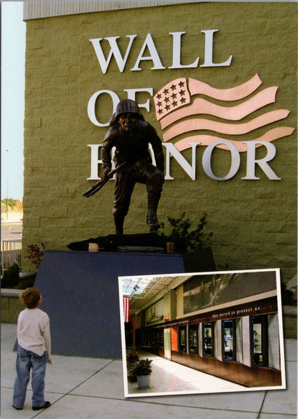 Wall of Honor Veterans Memorial Bartlesville OK Postcard PC506