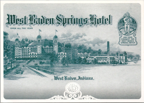West Baden Springs Hotel West Baden IN Postcard PC505