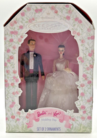 1997 Hallmark Barbie and Ken Wedding Day Keepsake Ornament Set U244