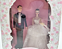 1997 Hallmark Barbie and Ken Wedding Day Keepsake Ornament Set U244