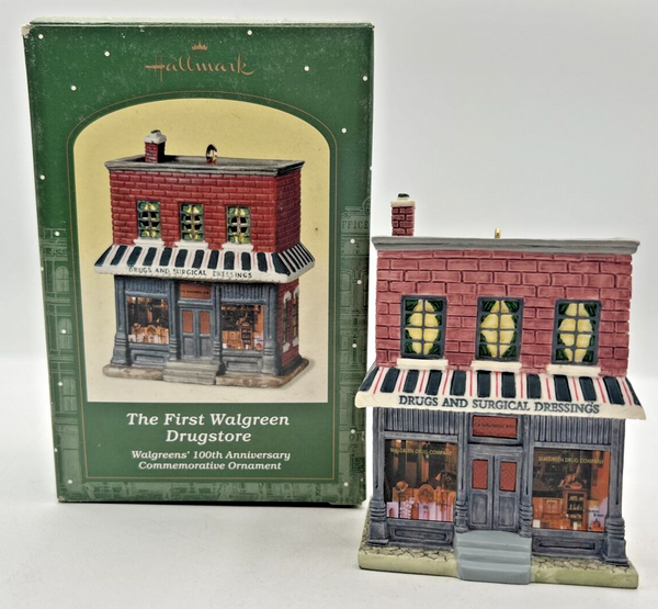 2001 Hallmark The First Walgreen Drugstore 100th Anniversary Ornament U244