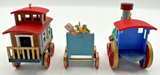 1989 Hallmark The Ornament Express Train Set of 3 Keepsake Ornaments U244