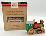 1991 Hallmark Claus & Co Railroad Locomotive Train Keepsake Ornament U244