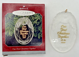 1998 Hallmark Our First Christmas Together Keepsake Ornament U244