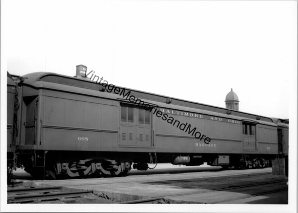 Vintage Baltimore & Ohio B&O Railroad 668 Baggage Car T3-626