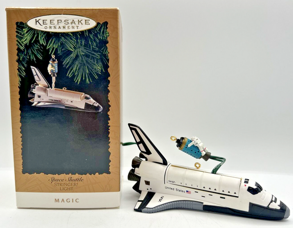 Hallmark 1995 Keepsake Space Shuttle Stringer Light Magic Ornamen  U245