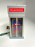 1995 Hallmark Superman Telephone Booth Light & Motion Store Display U248