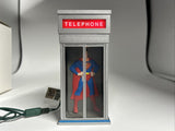 1995 Hallmark Superman Telephone Booth Light & Motion Store Display U248