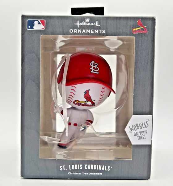 Hallmark St Louis Cardinals MLB Baseball Bobble Head Christmas Ornament U248